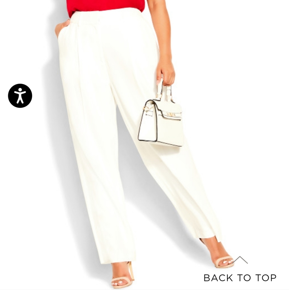 New in package Size 24 City Chic Ivory pants